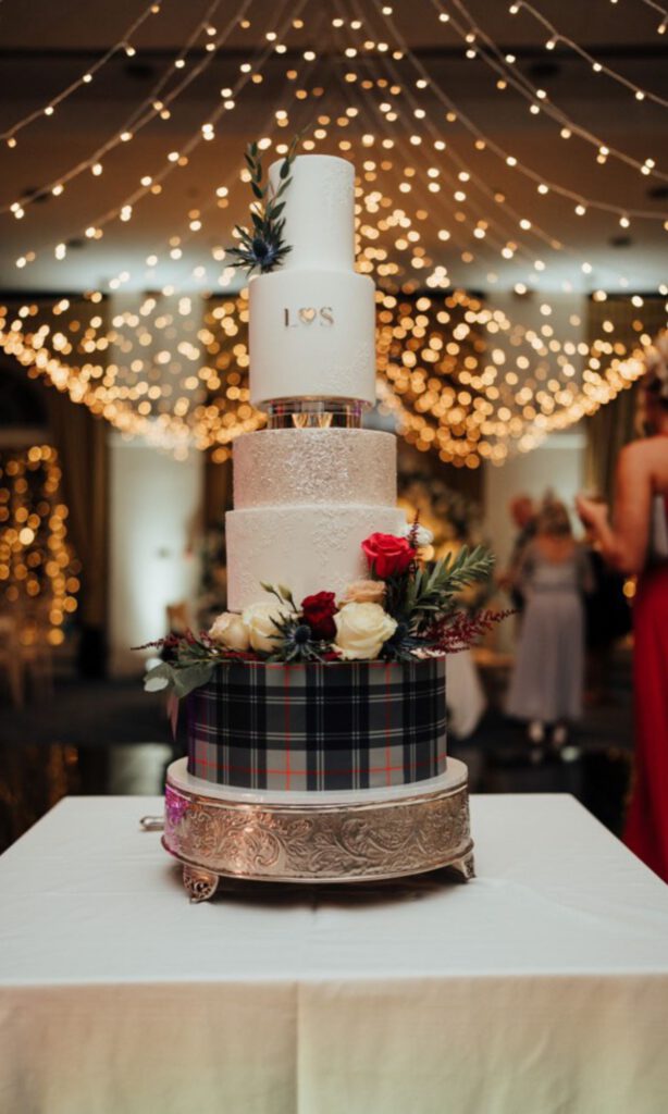 a wedding cake