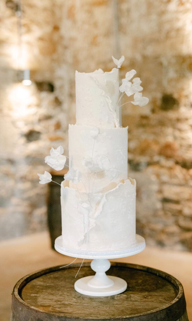 a wedding cake