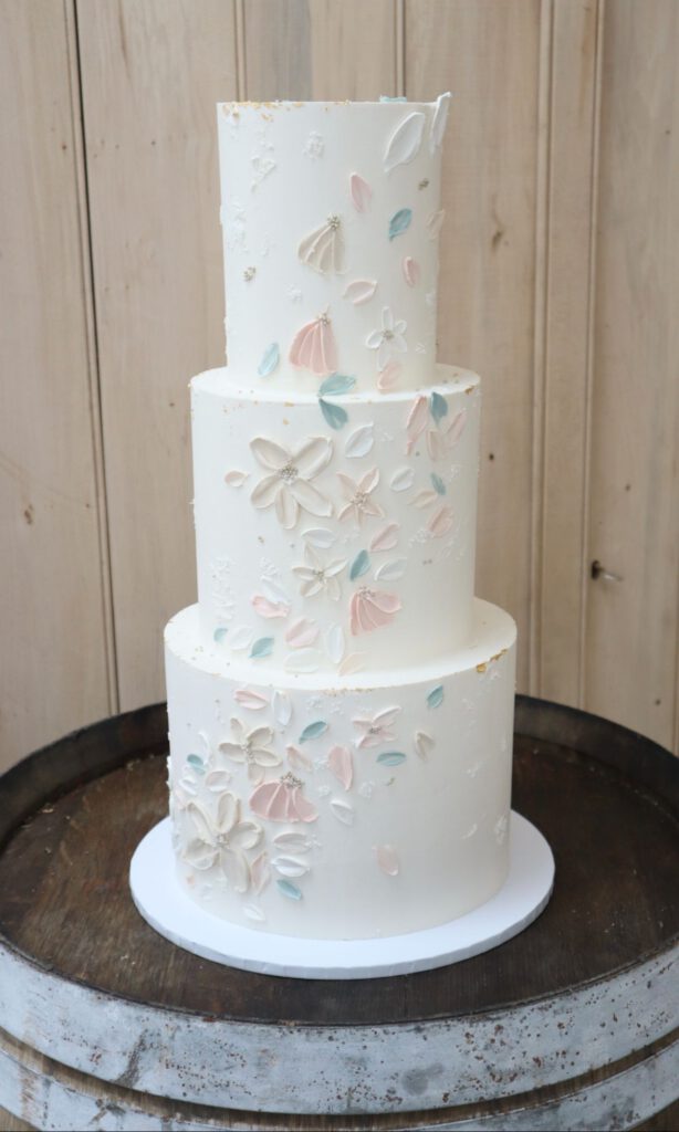 a wedding cake