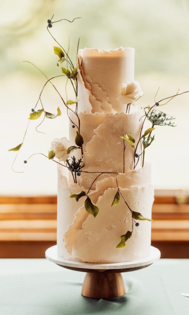 a wedding cake