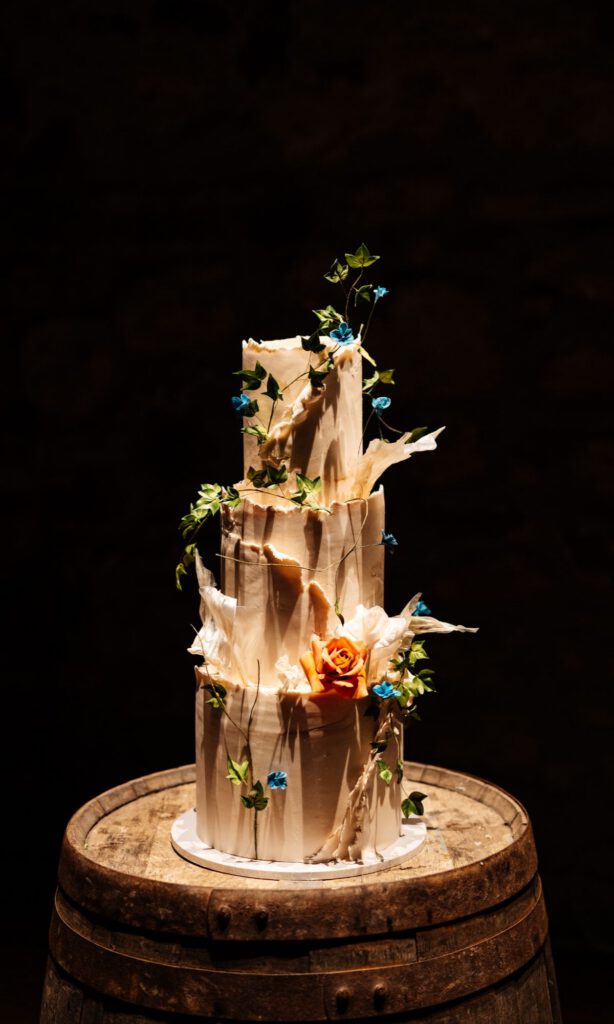 a wedding cake