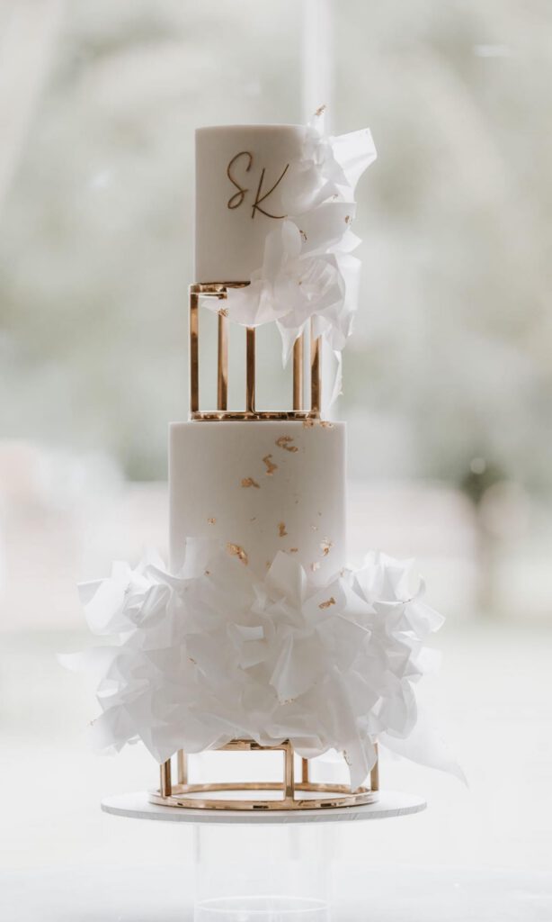 a wedding cake