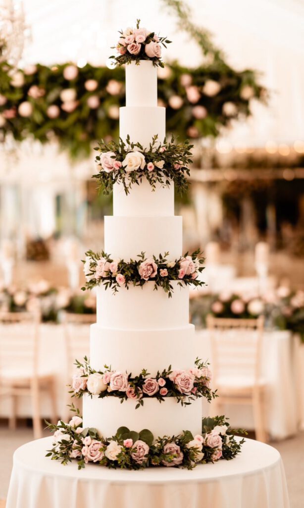a wedding cake