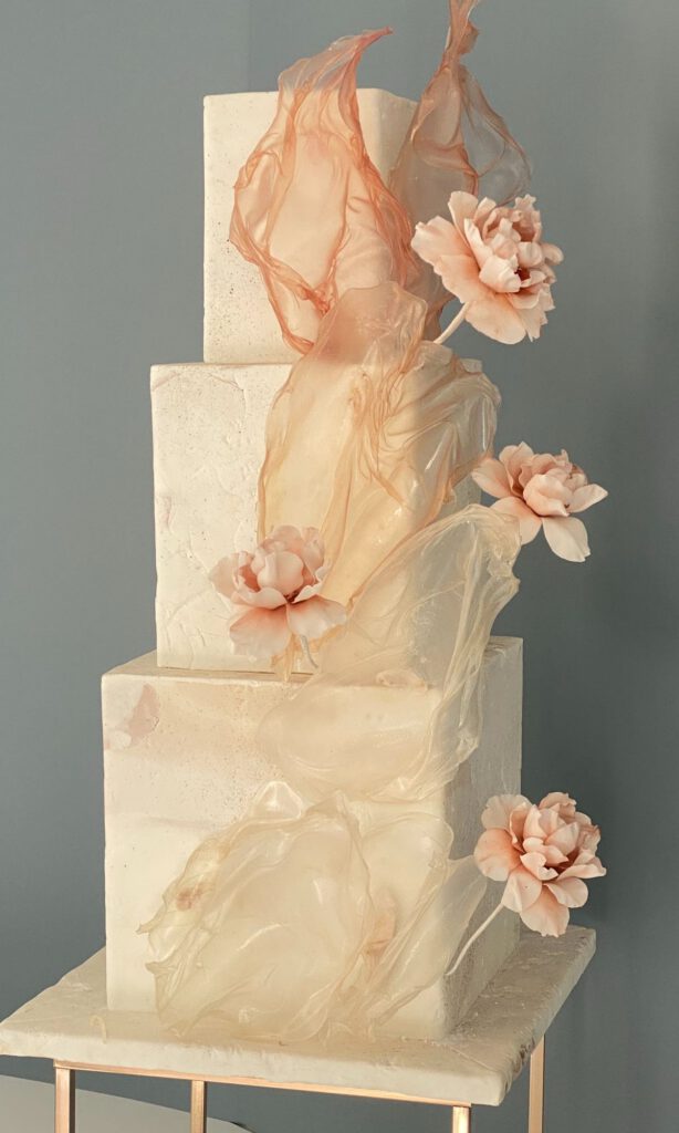 a wedding cake